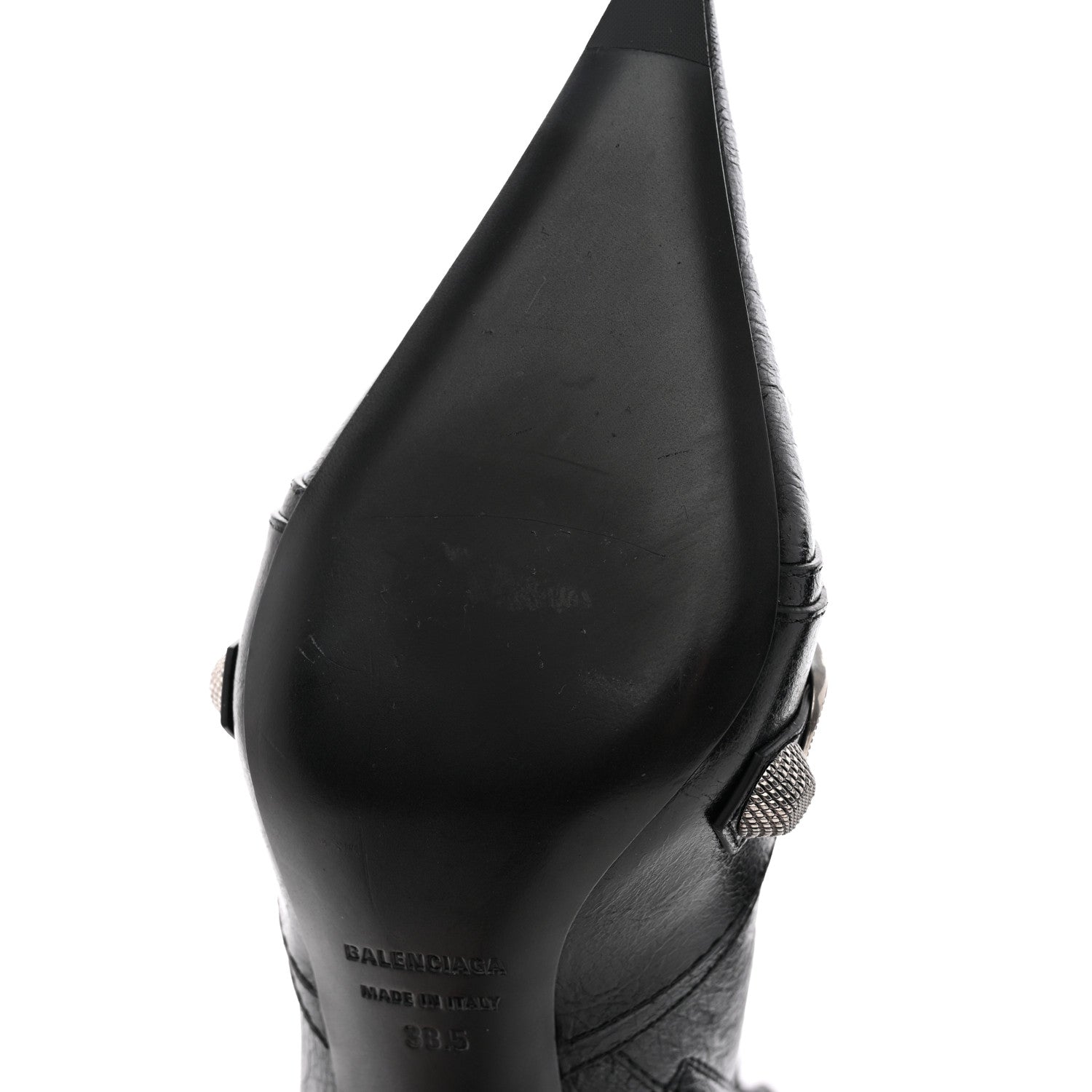 Balenciaga Agneau Arena Cagole 70mm Ankle Boots 38.5 Black 10 of 10