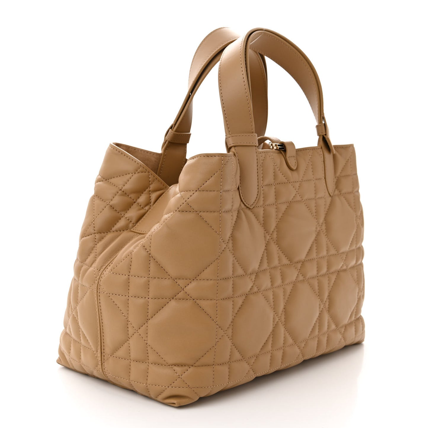 Calfskin Macrocannage Medium Toujours Tan