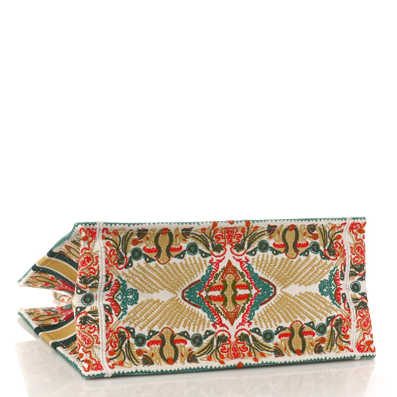 Christian Dior Canvas Embroidered Heart Lights Medium Book Tote Multicolor 4 of 8