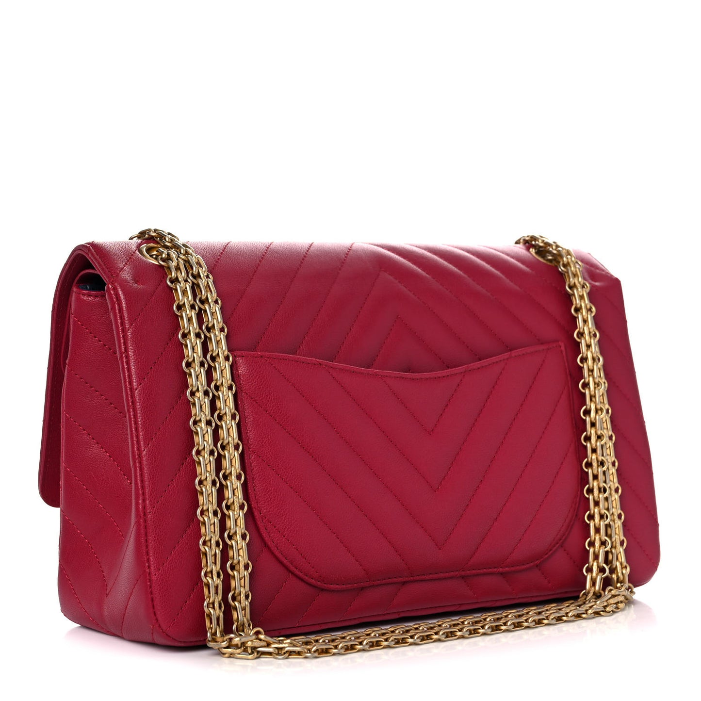 Sheepskin Chevron Quilted 2.55 Reissue 226 Flap Dark Pink