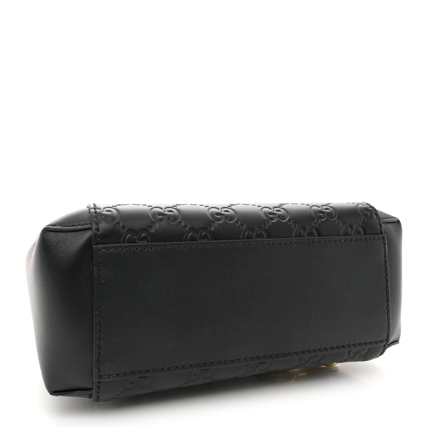 Guccissima Signature Padlock Backpack Black