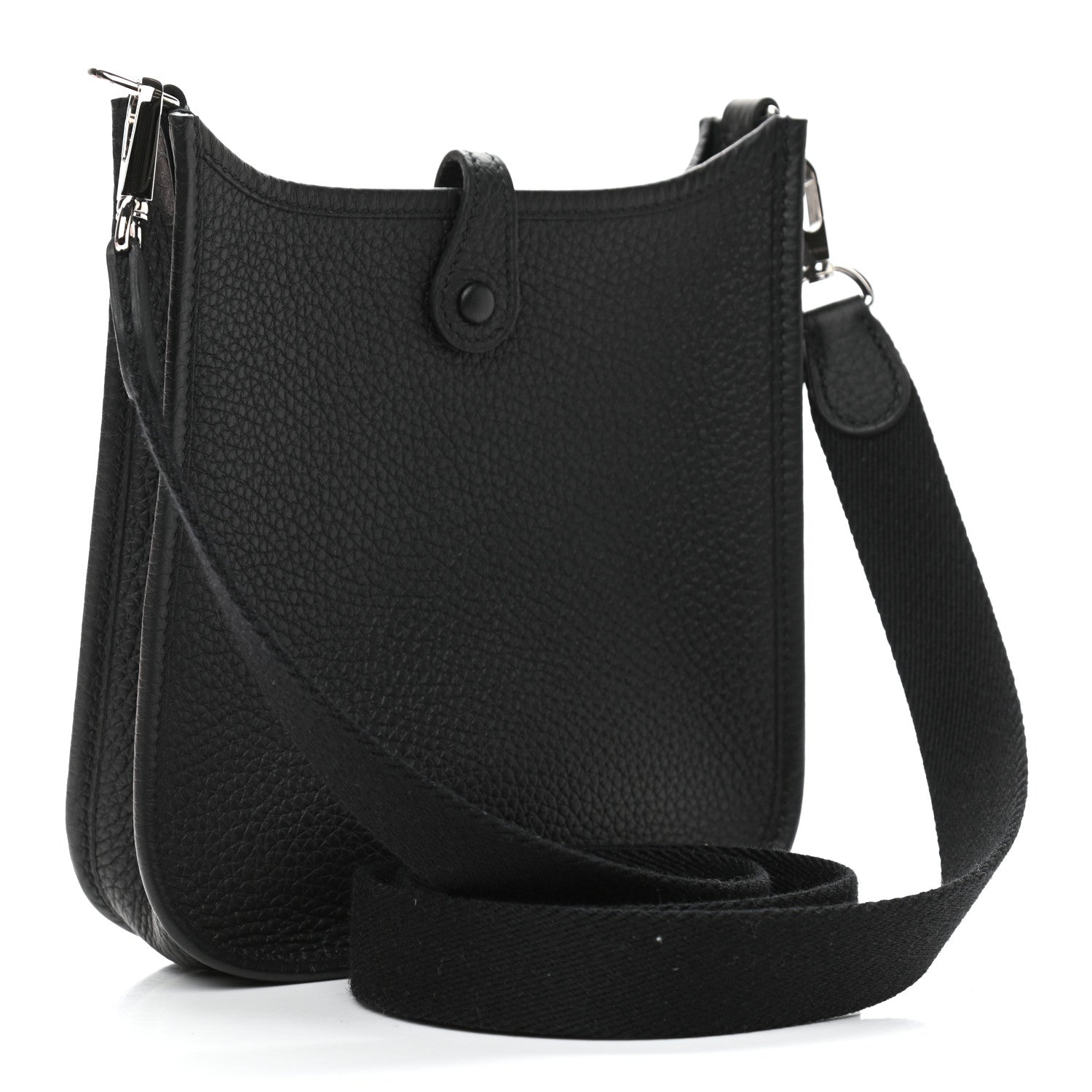 Hermes Taurillon Clemence Evelyne TPM Black 3 of 12