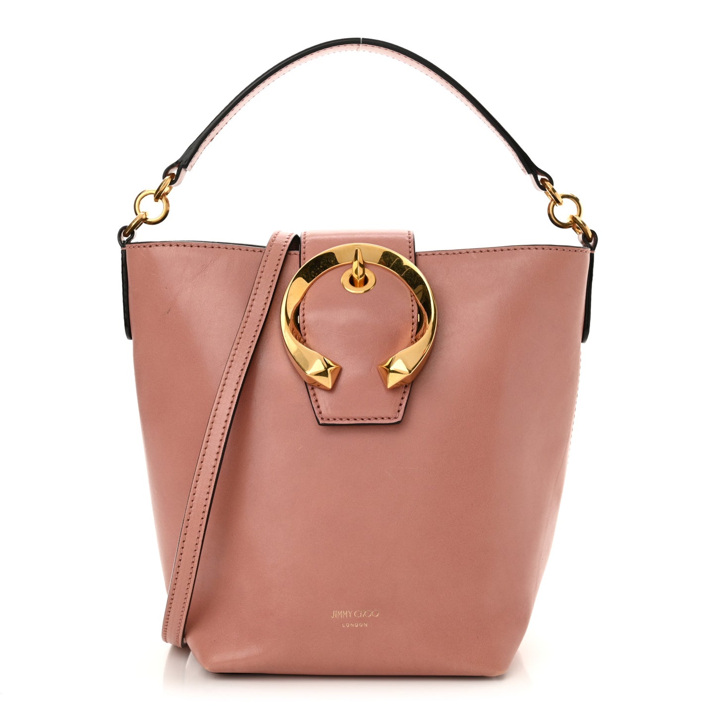 Calfskin Madeline Bucket Bag Blush