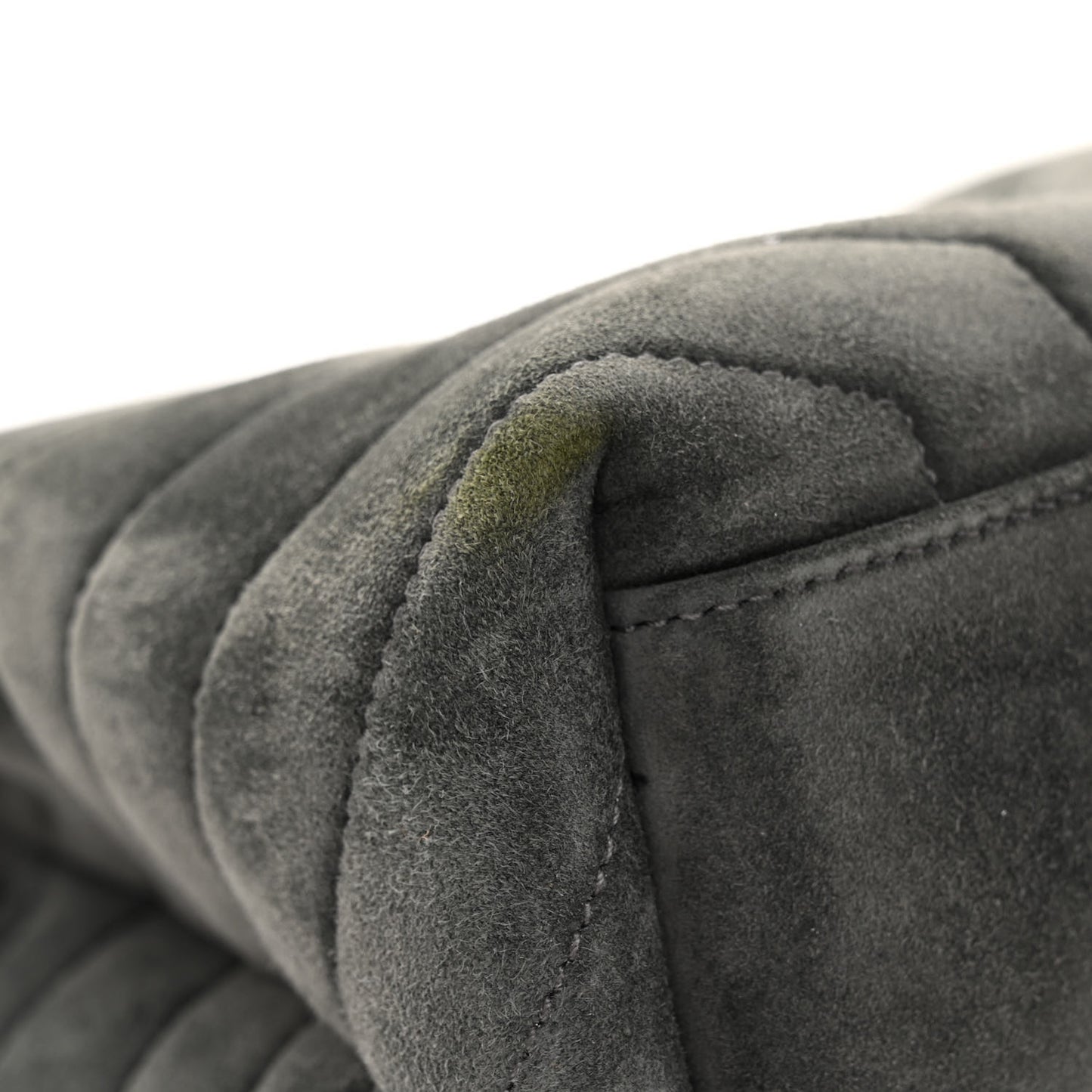 Suede Y Quilted Monogram Medium Loulou Chain Satchel Storm