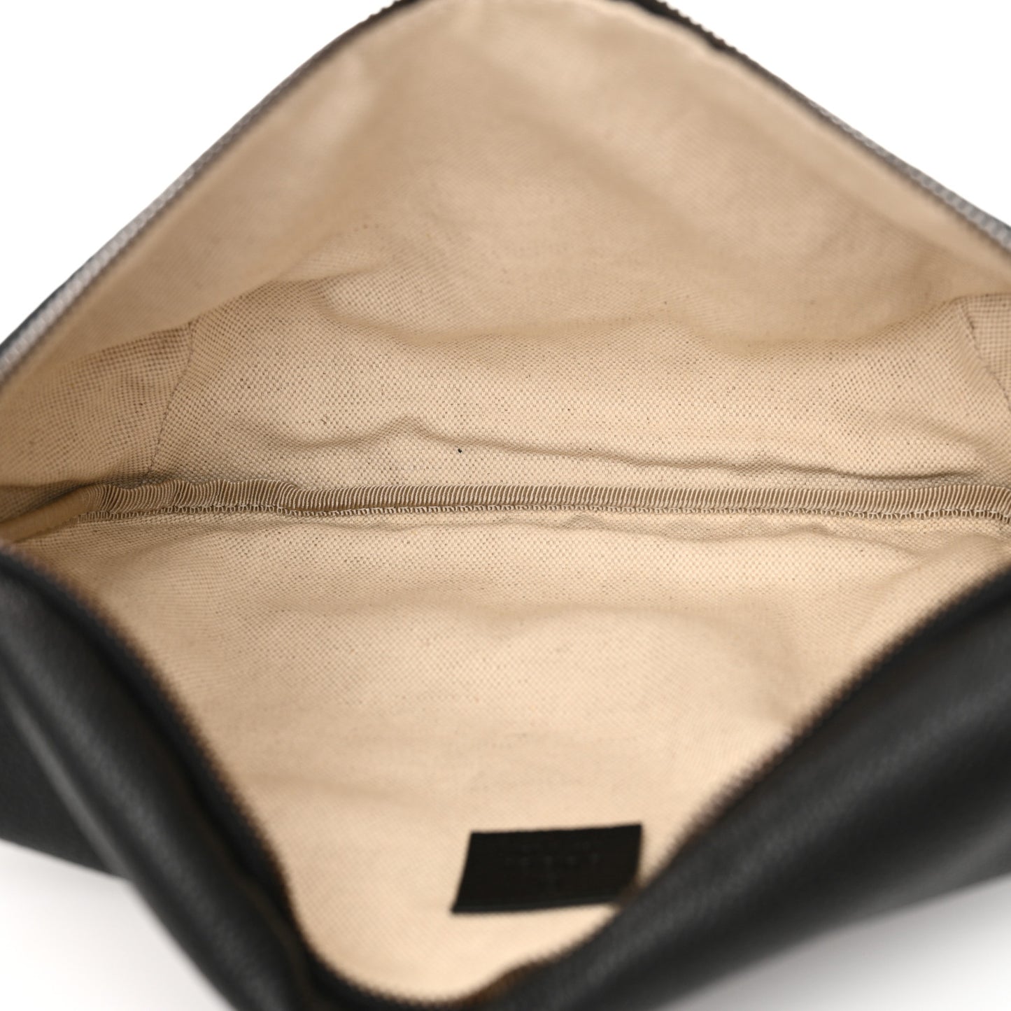 Grained Calfskin Logo Belt Bag Black