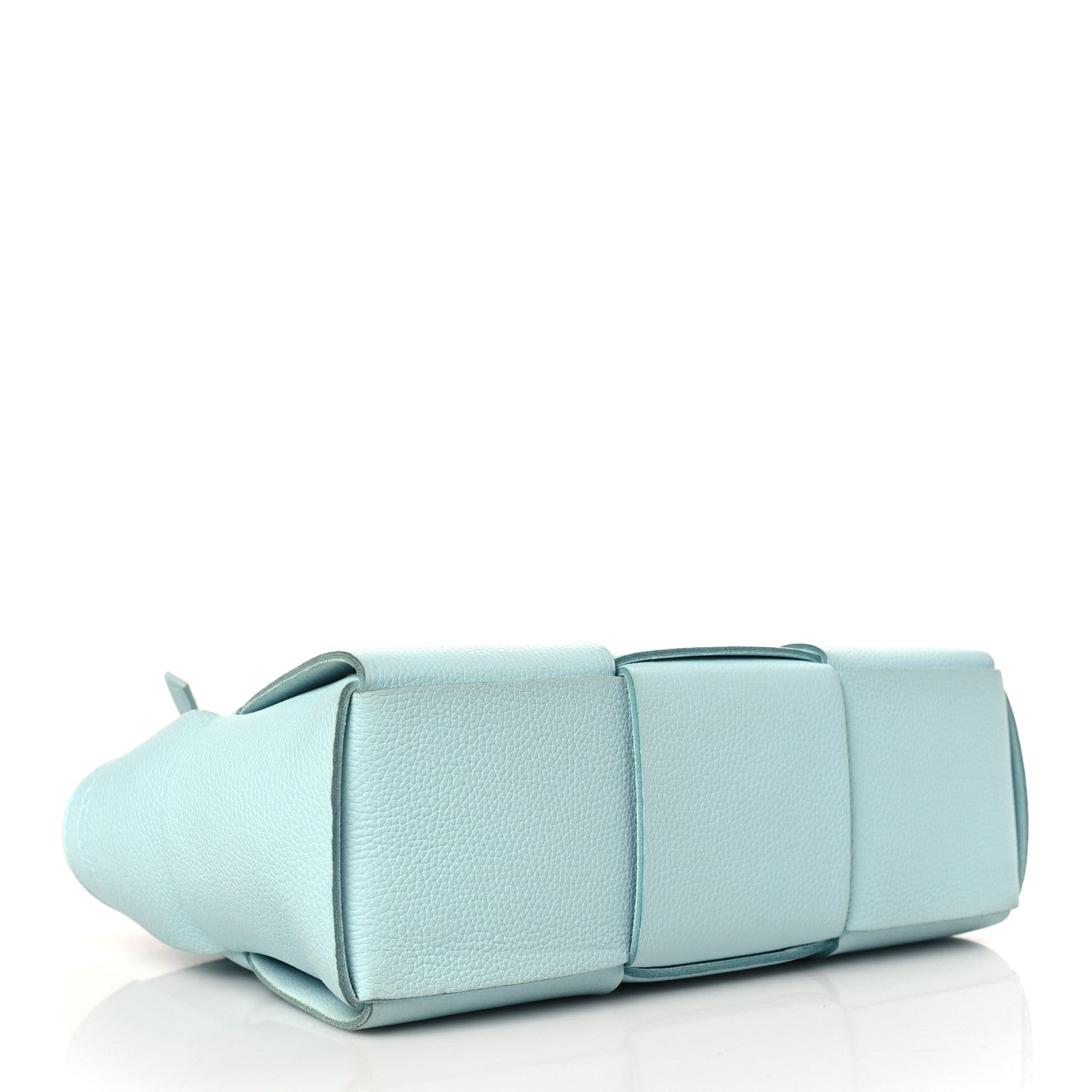 Bottega Veneta Grained Calfskin Maxi Intrecciato Mini Arco Tote Pale Blue 5 of 10