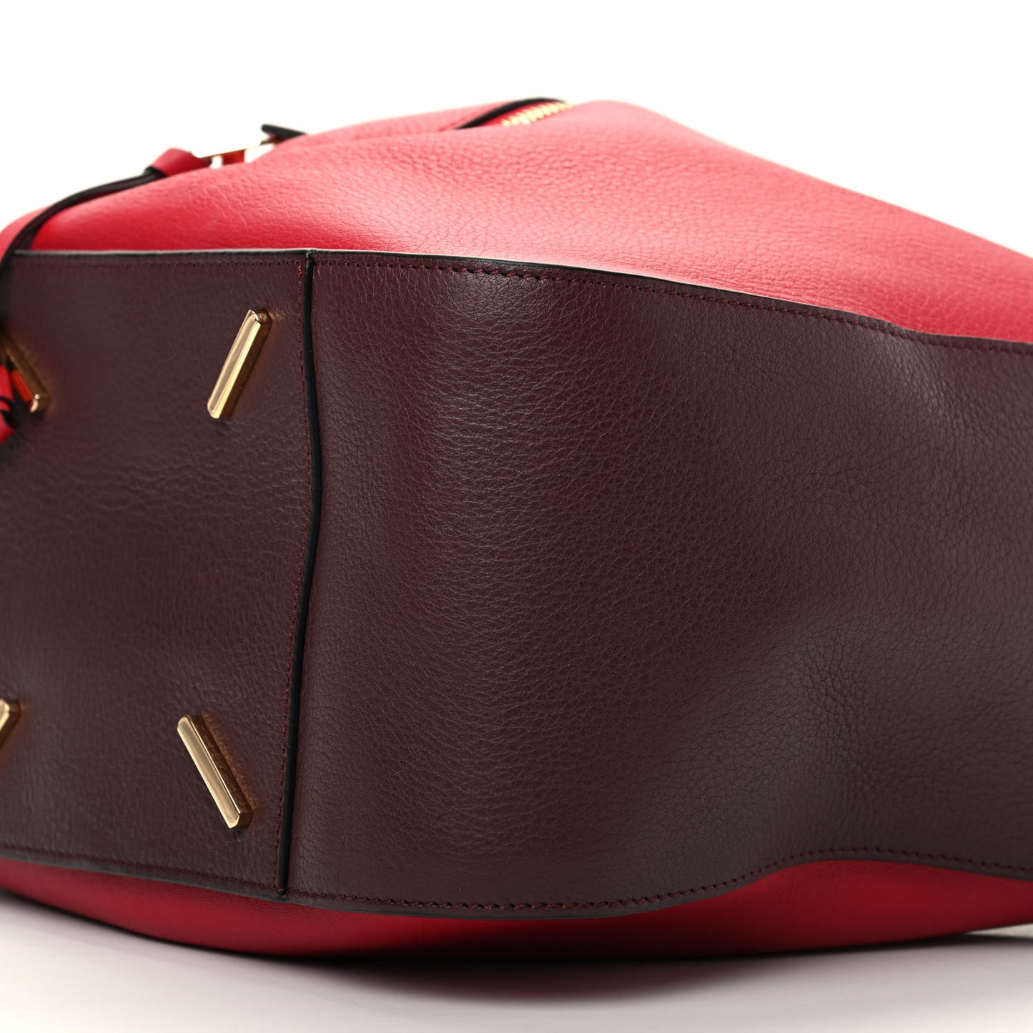 Calfskin Small Hammock Shoulder Bag Maroon Oxblood
