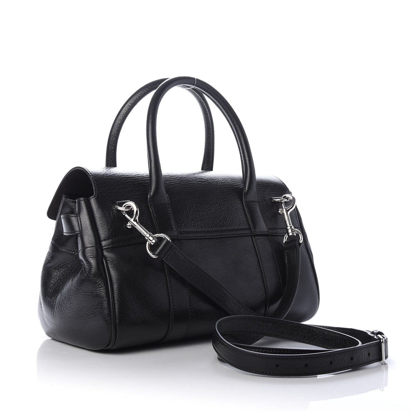 Natural Vegetable Tanned Small Bayswater Black