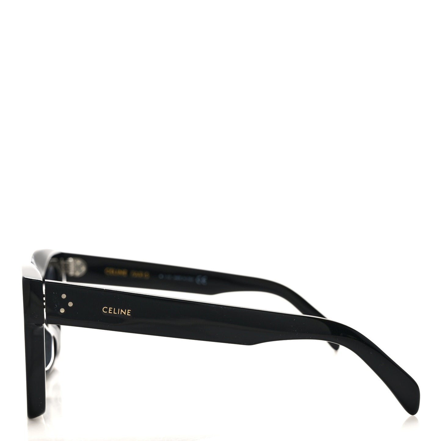 Acetate Square Polarized Sunglasses CL40130F Black