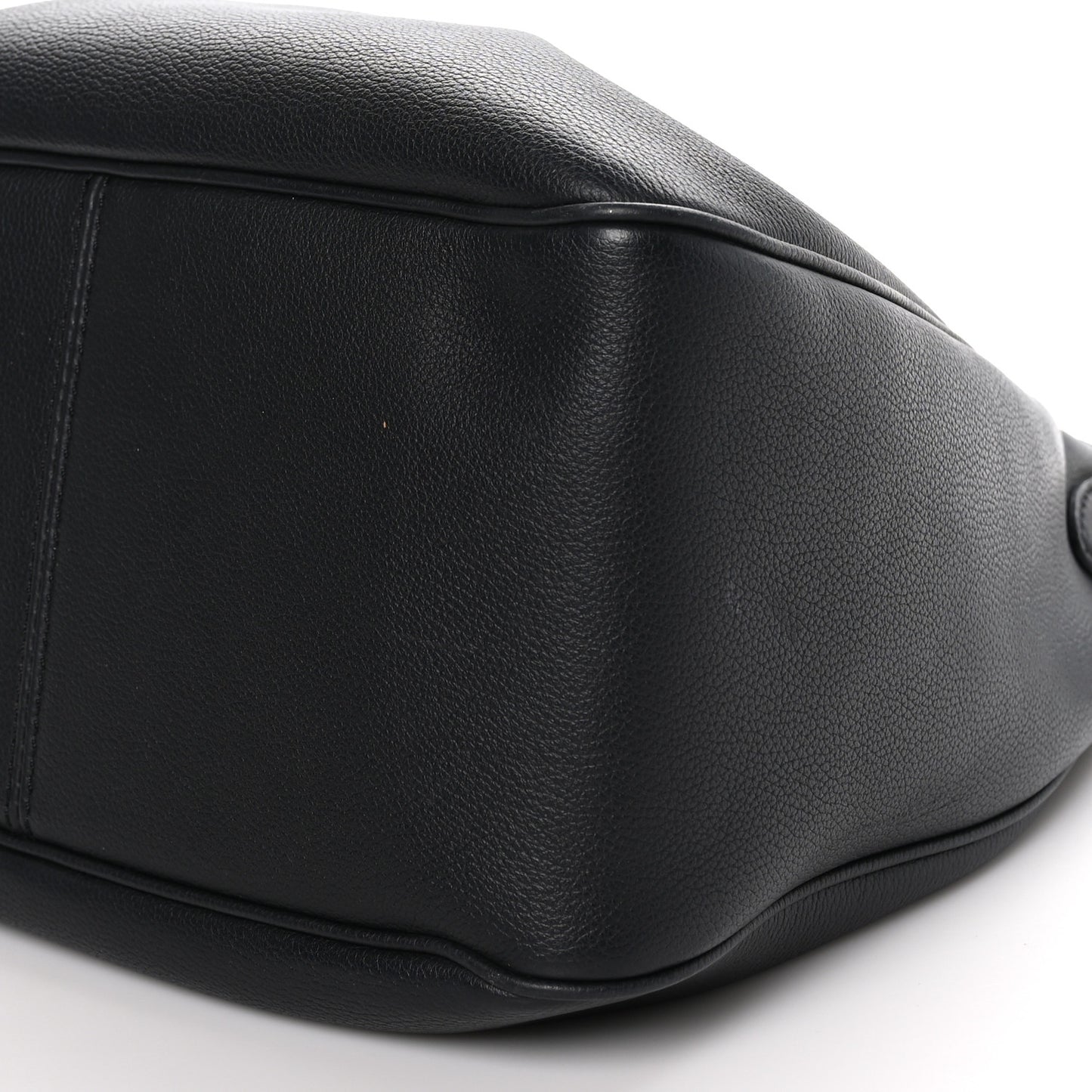 Grained Calfskin La Medusa Bucket Bag Black