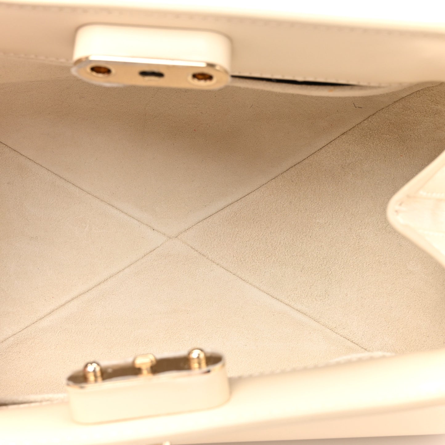 Calfskin Small Key Shoulder Bag Dusty Ivory