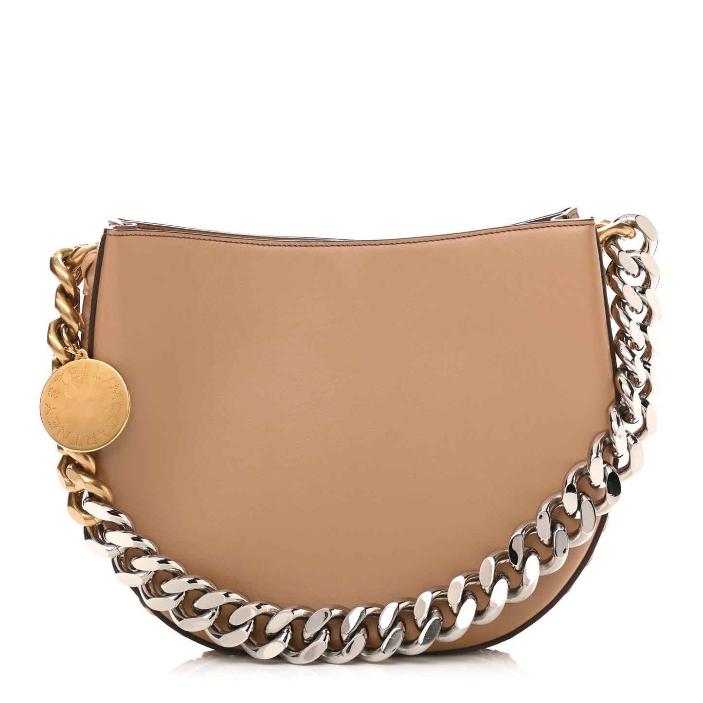 Eco Alter Nappa Large Frayme Shoulder Bag Sand