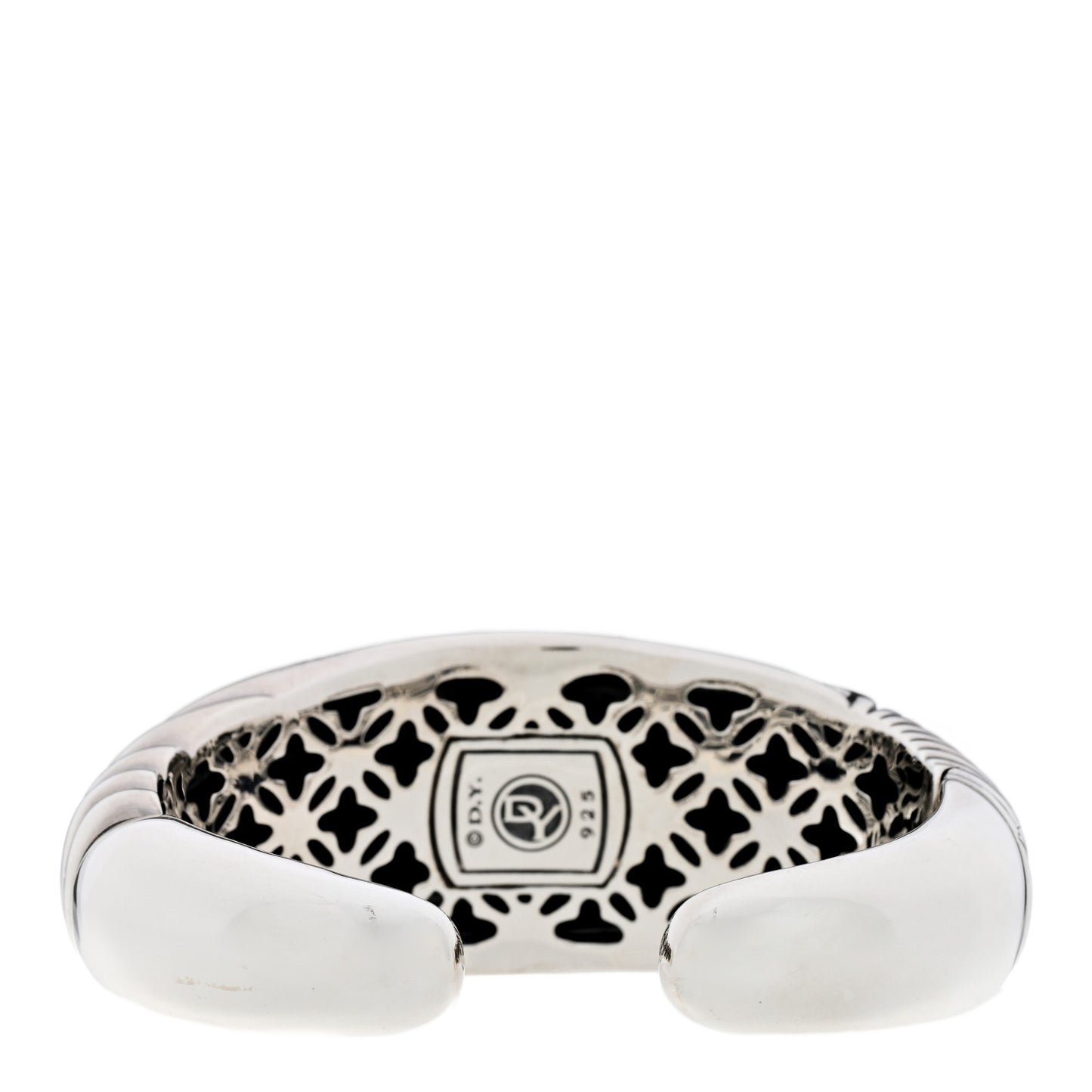 Sterling Silver 27mm Sculpted Cable Cuff Bracelet
