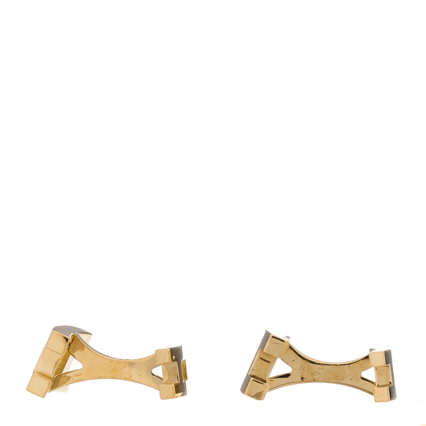 18K Yellow Gold H Cufflinks