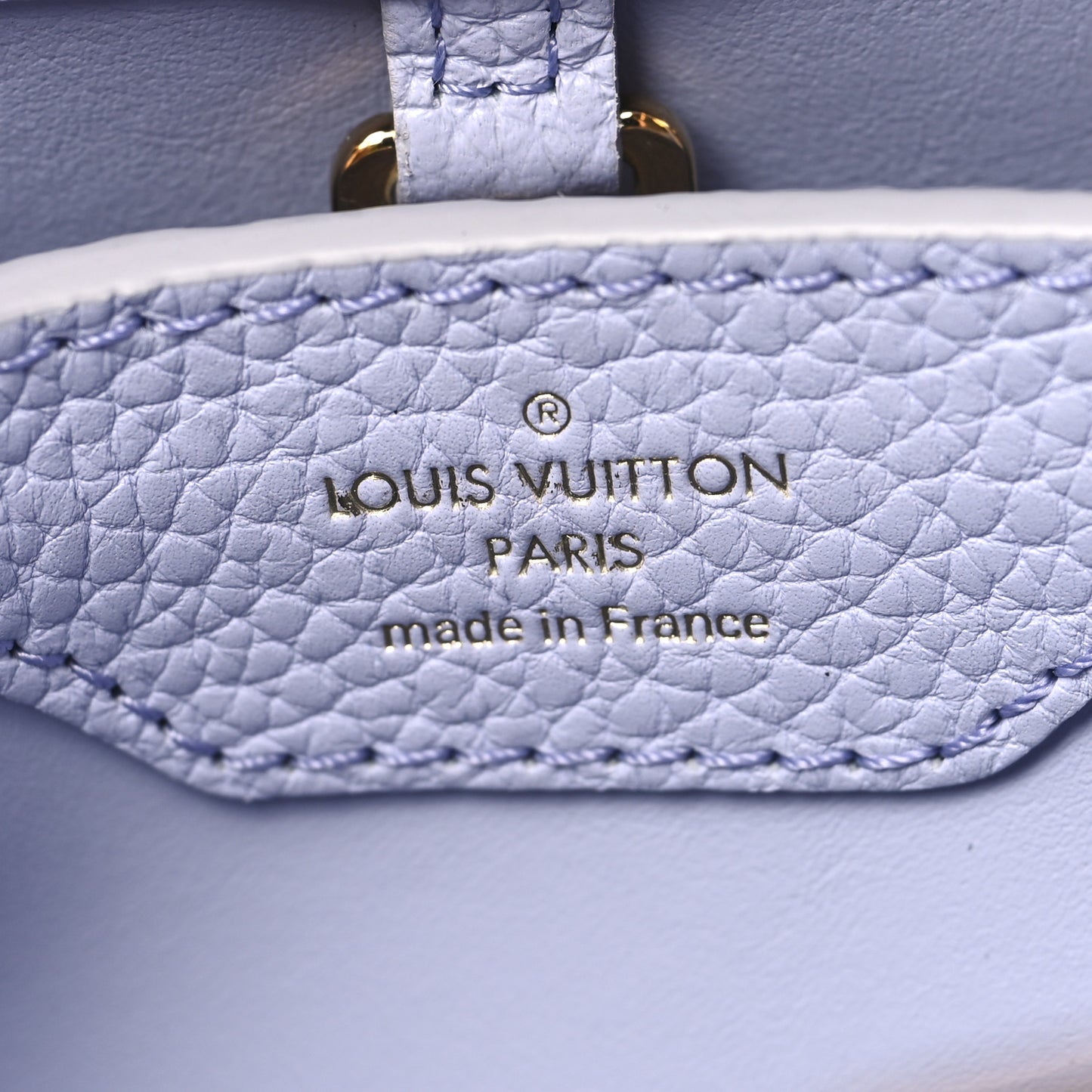 Taurillon Braided Chain Capucines BB Iris Creme