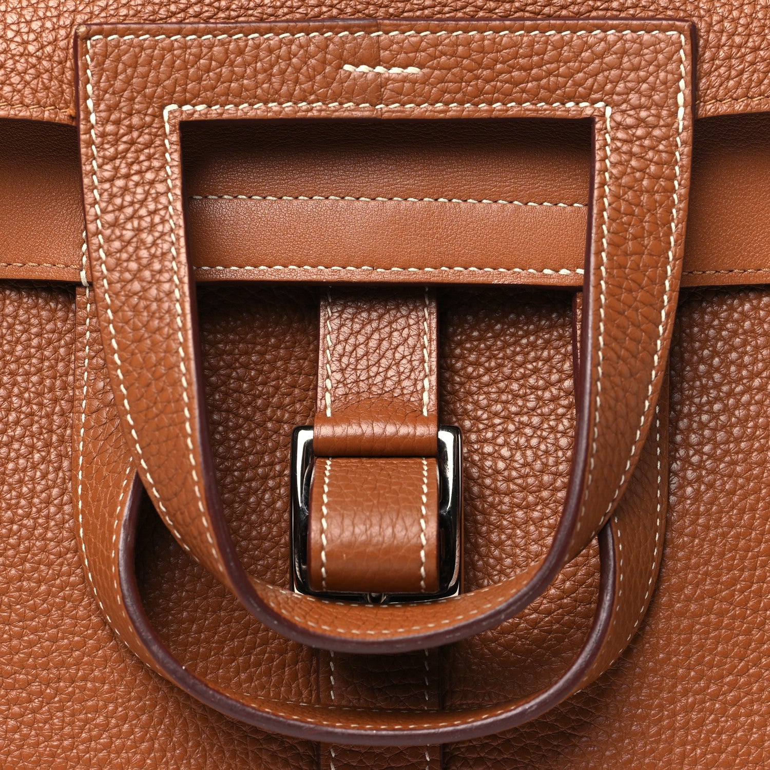 Hermes Taurillon Clemence Halzan 31 Gold 8 of 12