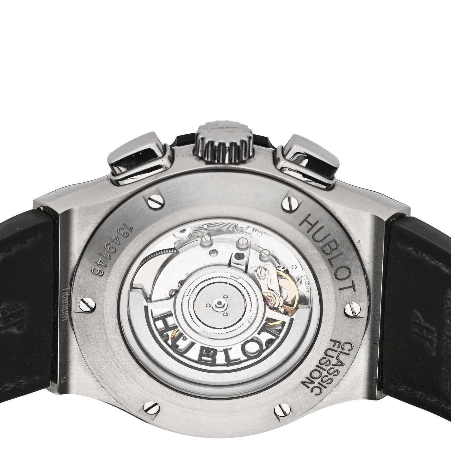 Titanium Alligator 45mm Classic Fusion Chronograph Automatic Watch Green 521.NX.8970.LR