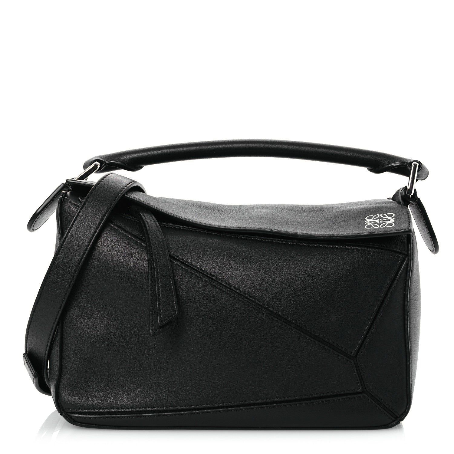Loewe Calfskin Small Puzzle Bag Black 1 of 12