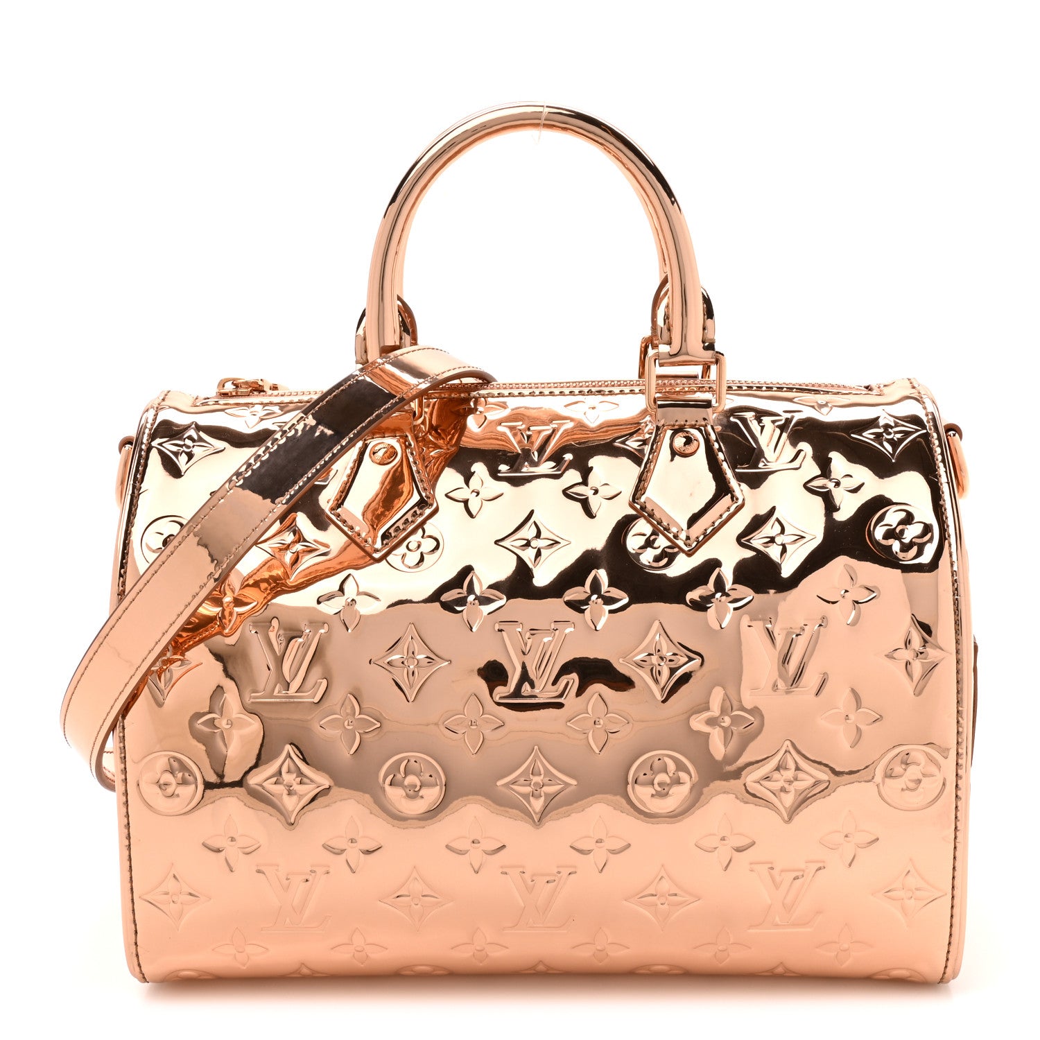 Louis Vuitton Monogram Miroir Speedy Bandouliere 25 Copper 1912166