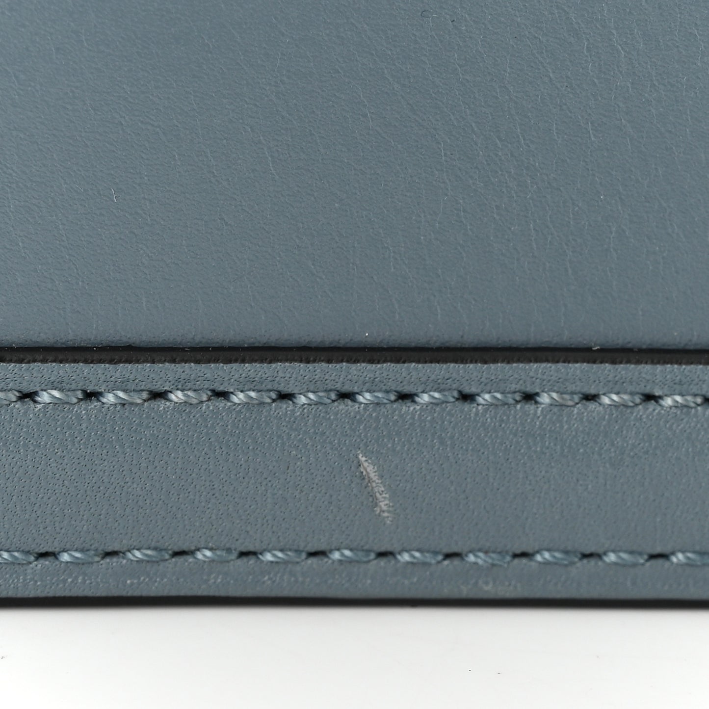 Calfskin Medium Barcelona Shoulder Bag Stone Blue