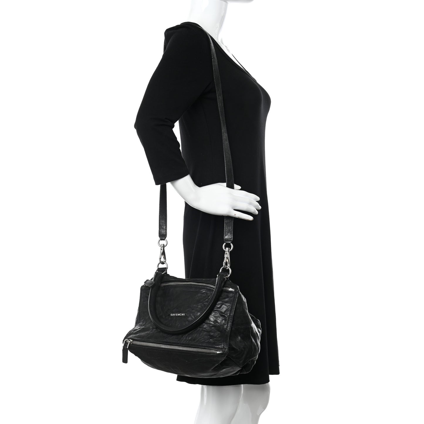 Tumbled Sheepskin Small Pandora Black