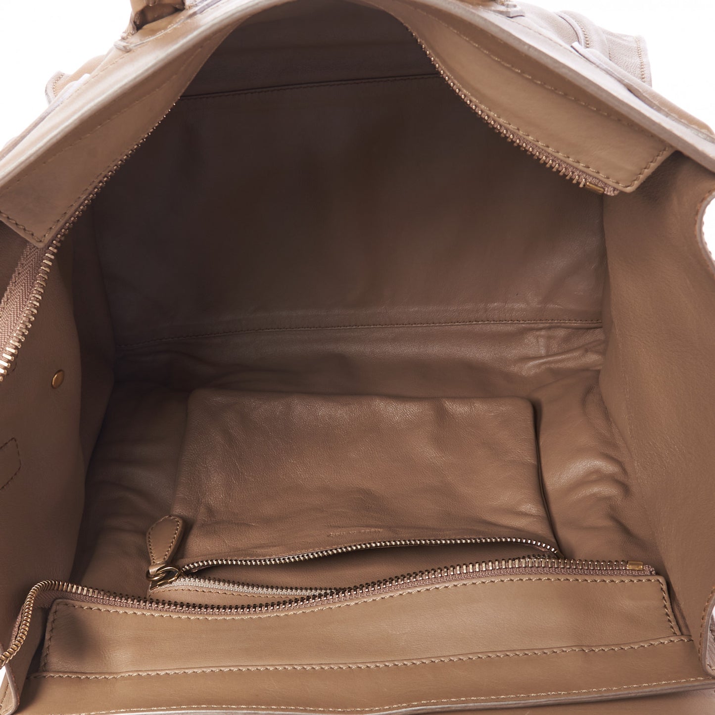 Smooth Calfskin Mini Luggage Dune