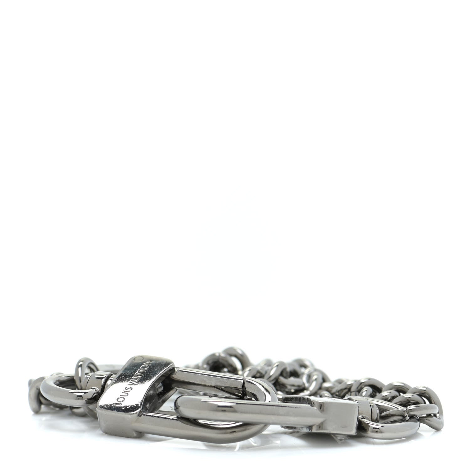 Louis Vuitton Pochette Extender Key Ring Chain Silver 3 of 4