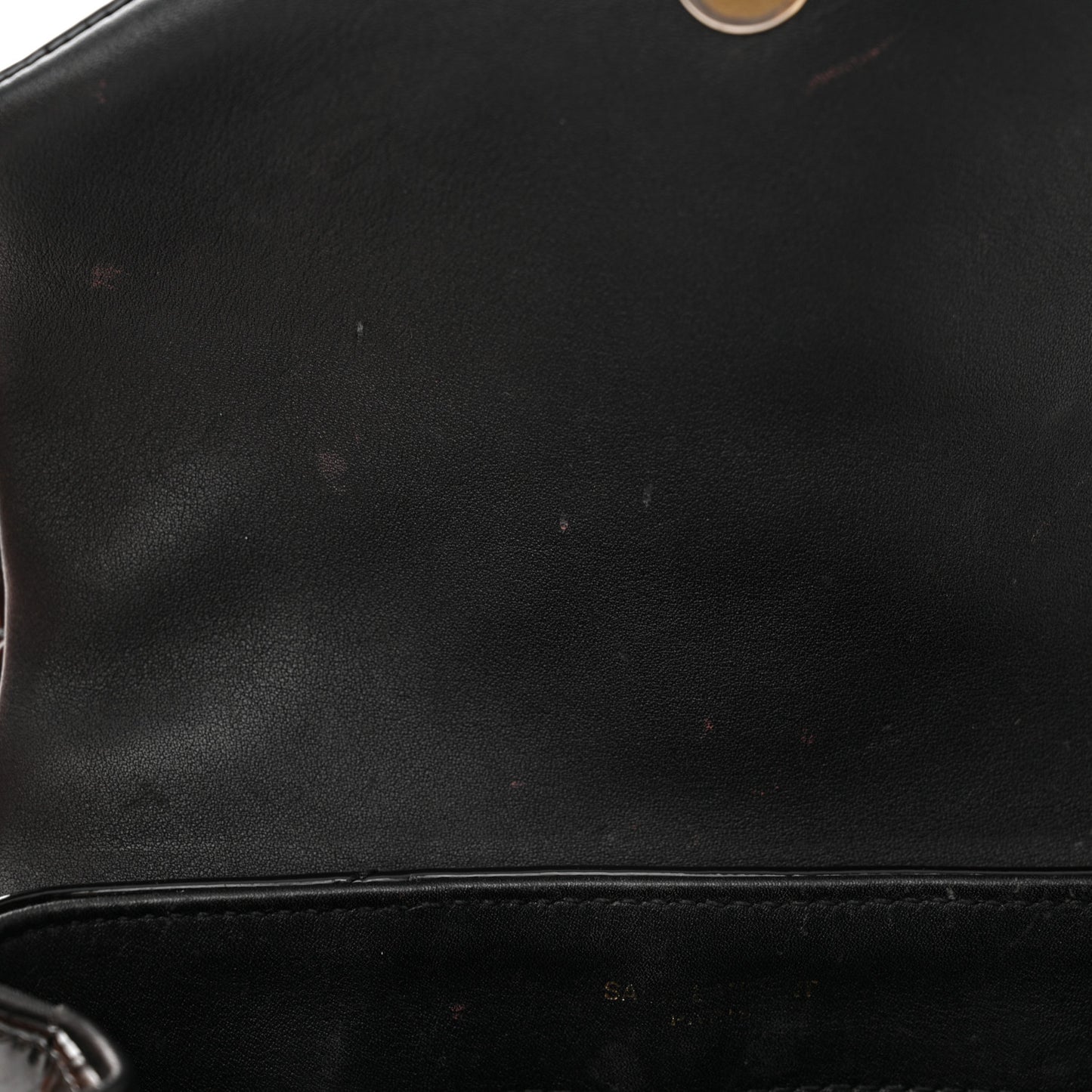 Patent Y Quilted Monogram Toy Loulou Crossbody Bag Black
