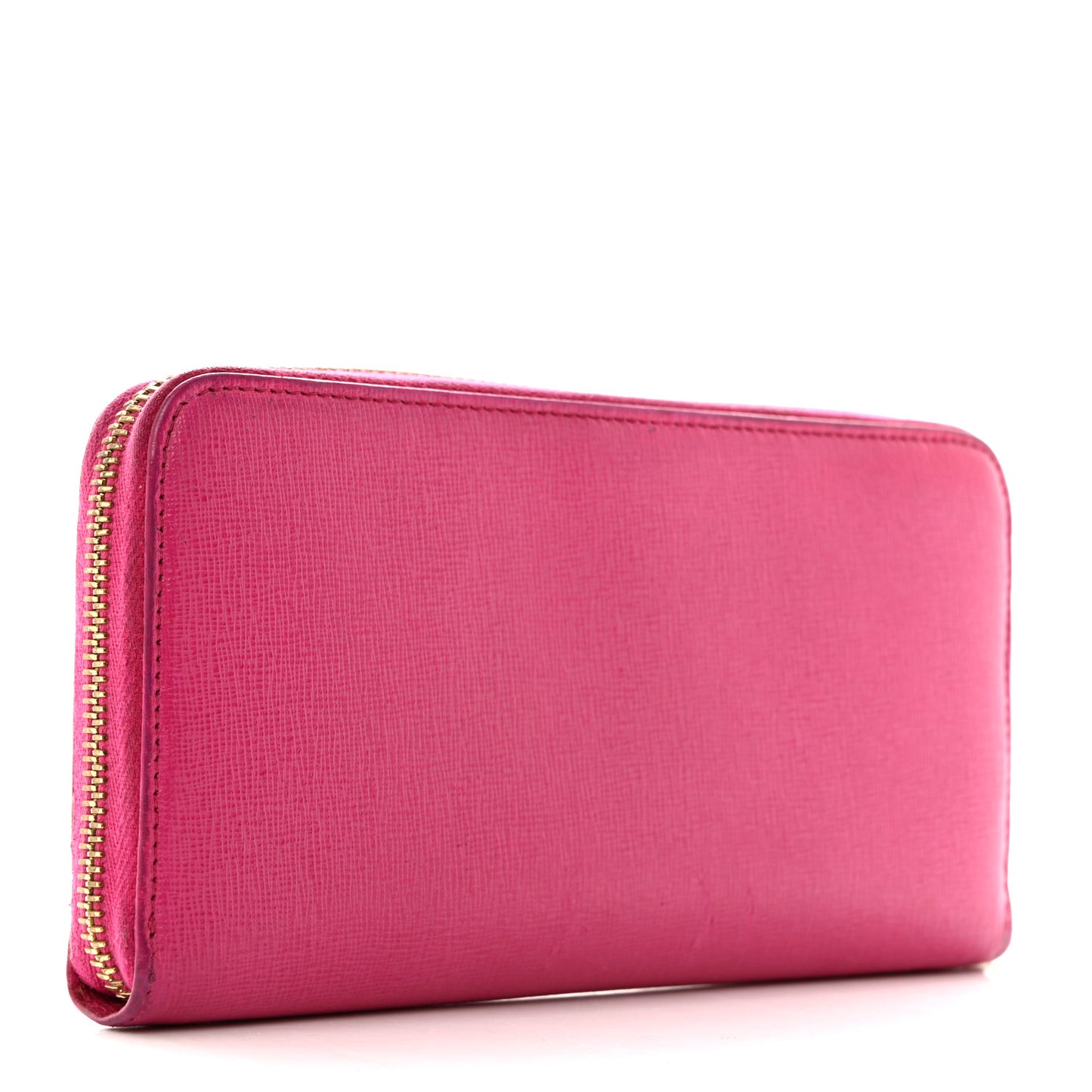 Vitello Elite Zip Around Wallet Ciclamino