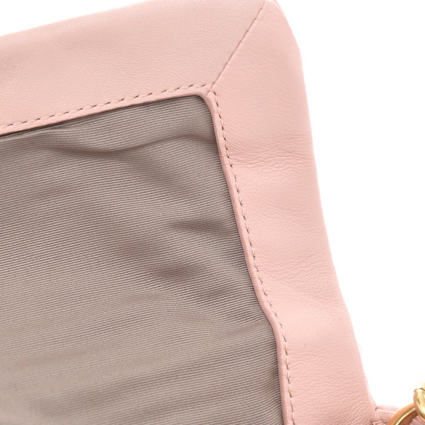 Lambskin Quilted J Marc Mini Shoulder Bag Rose