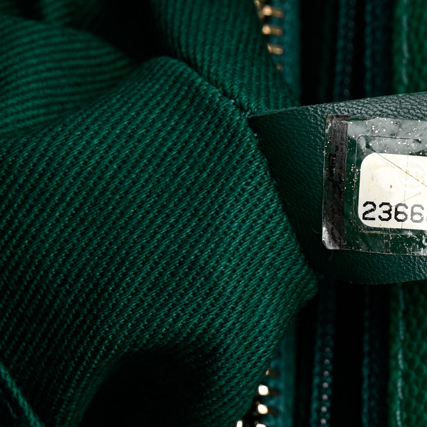 Caviar Quilted Small Coco Handle Flap Green
