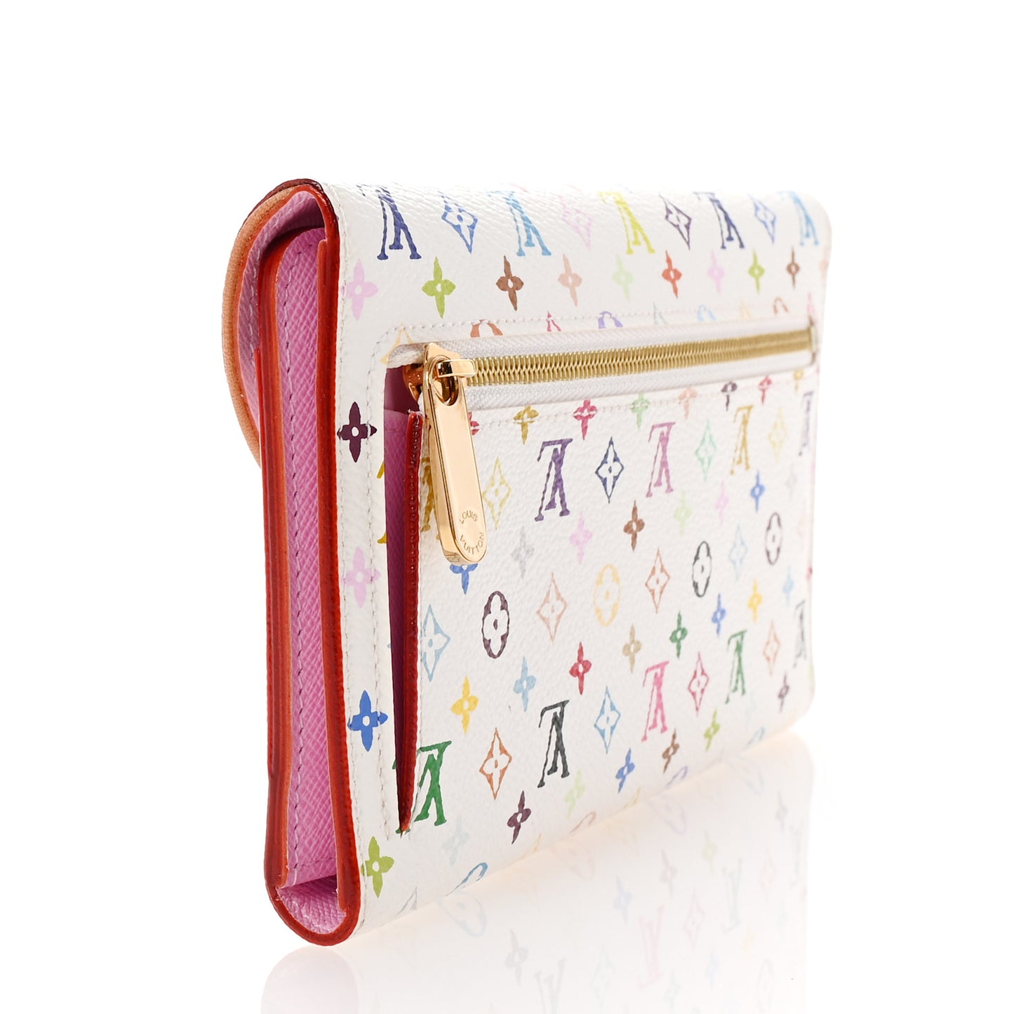 Monogram Multicolor Eugenie Wallet White Litchi