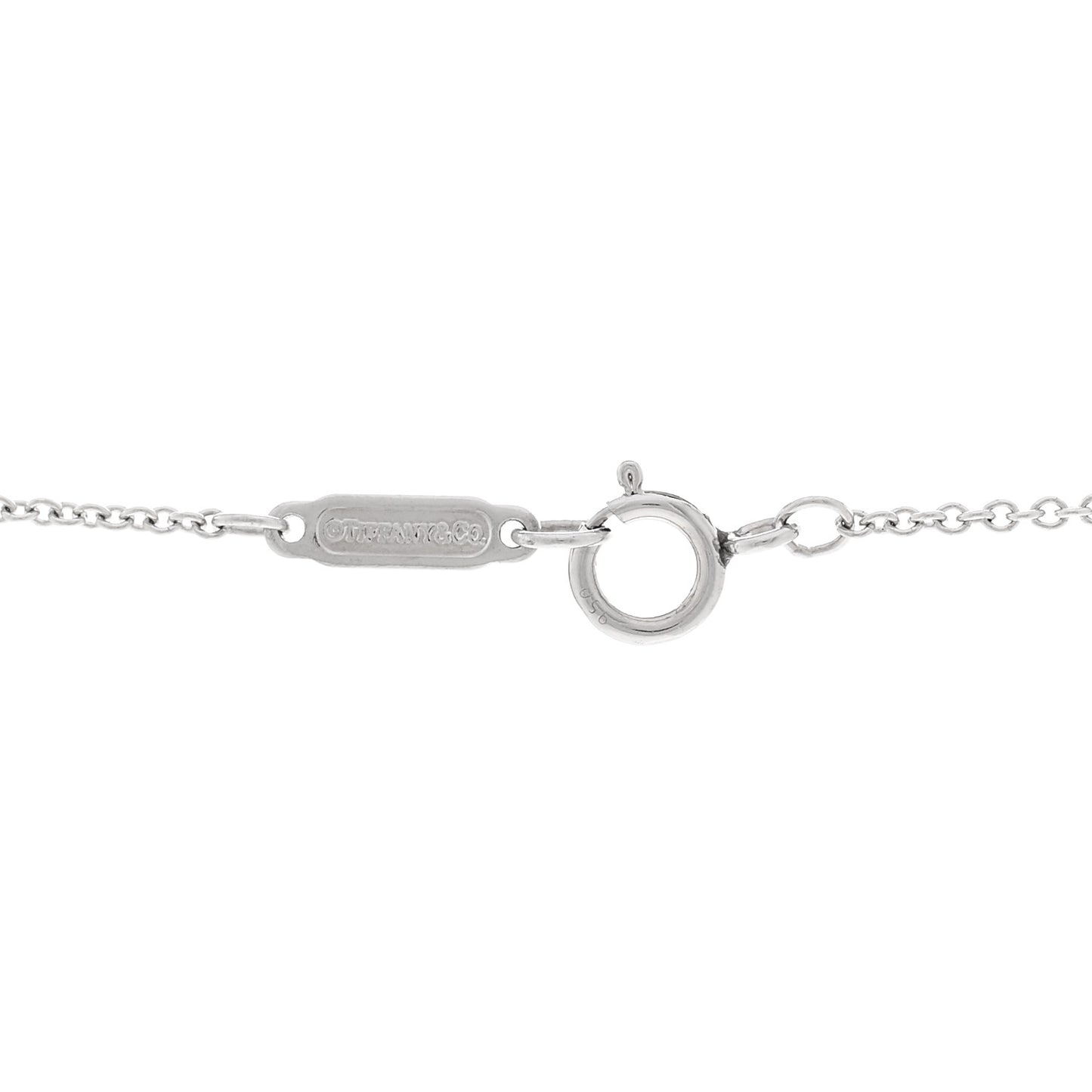 Platinum Diamond Open Circle Pendant Necklace