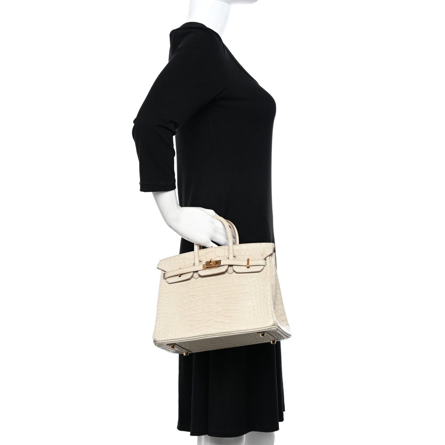 Matte Alligator Birkin 25 Beton