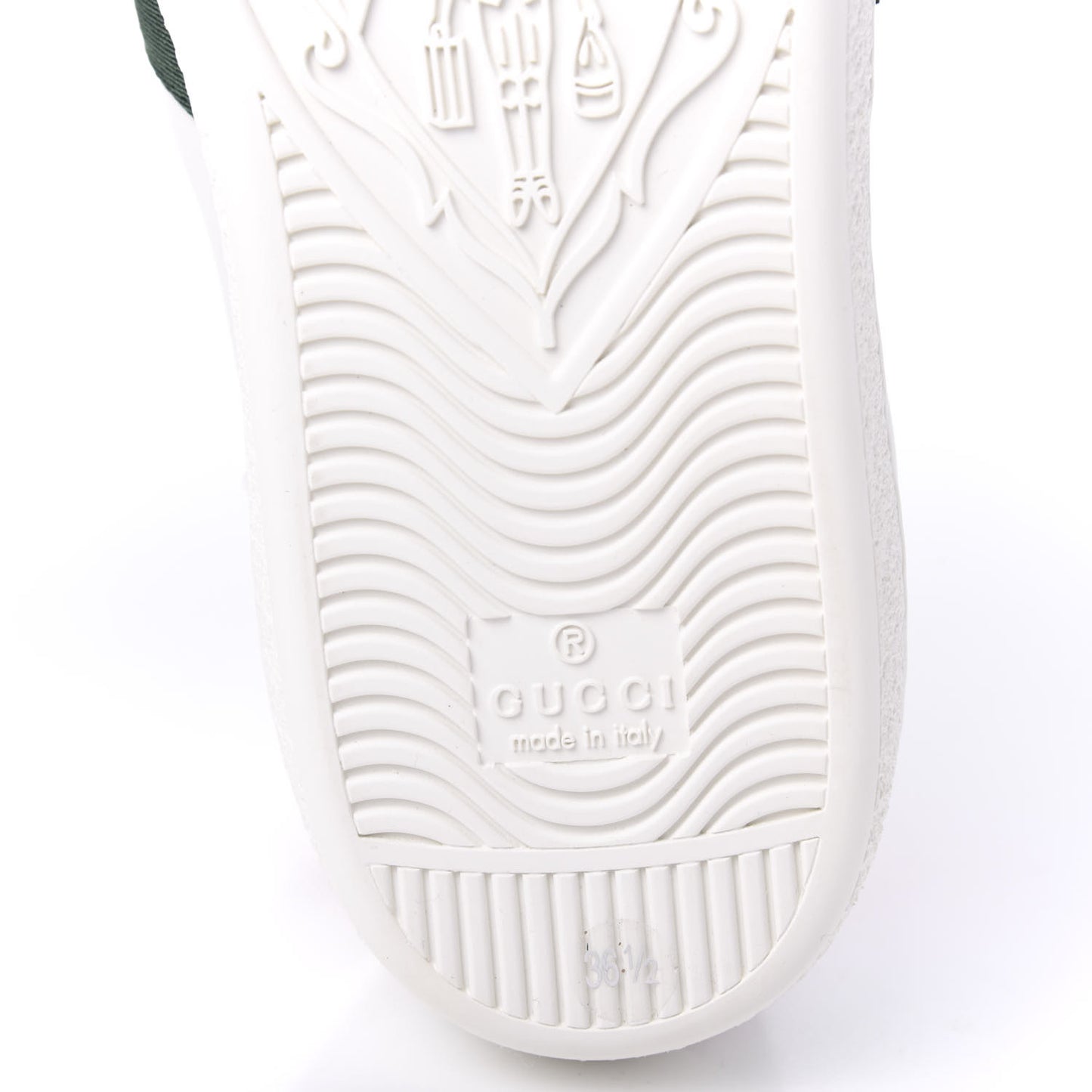 Calfskin Ayers Web Pineapple Ladybug Embroidered Womens Ace Sneakers 36.5 White