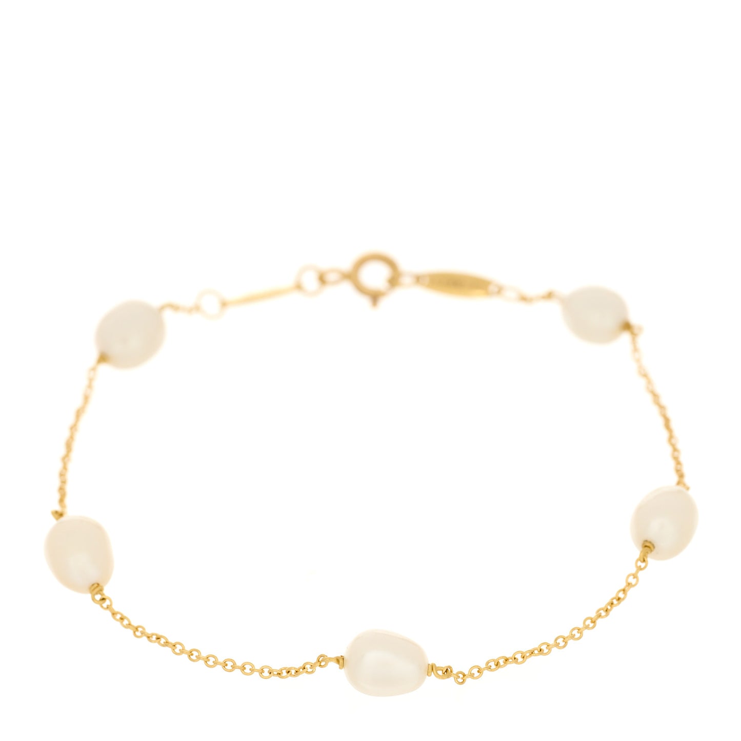 18K Yellow Gold Cultured Pearl 5.5-6mm Elsa Peretti Pearls By The Yard Bracelet