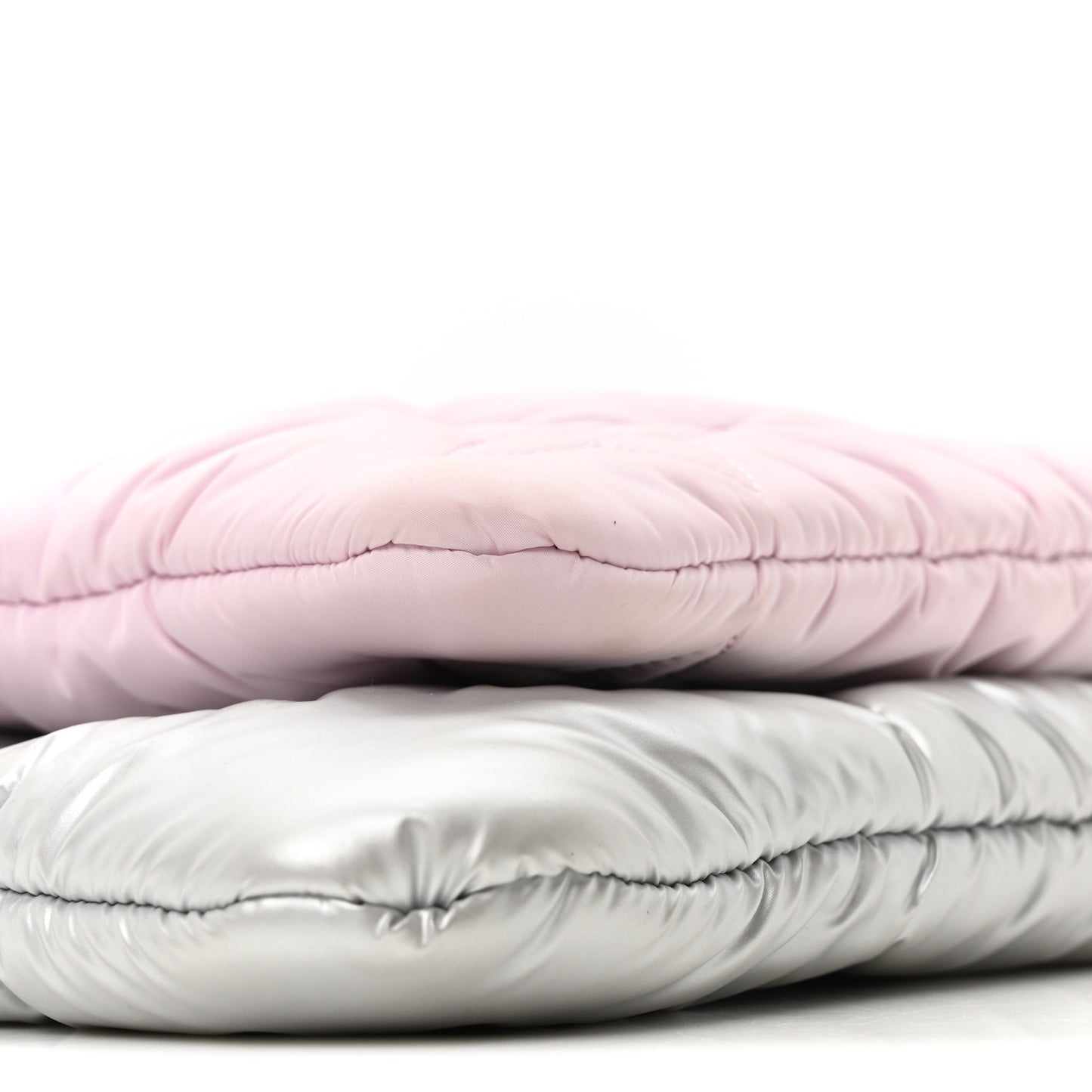 Econyl Monogram Pillow Maxi Multi Pochette Accessories Silver Pale Pink