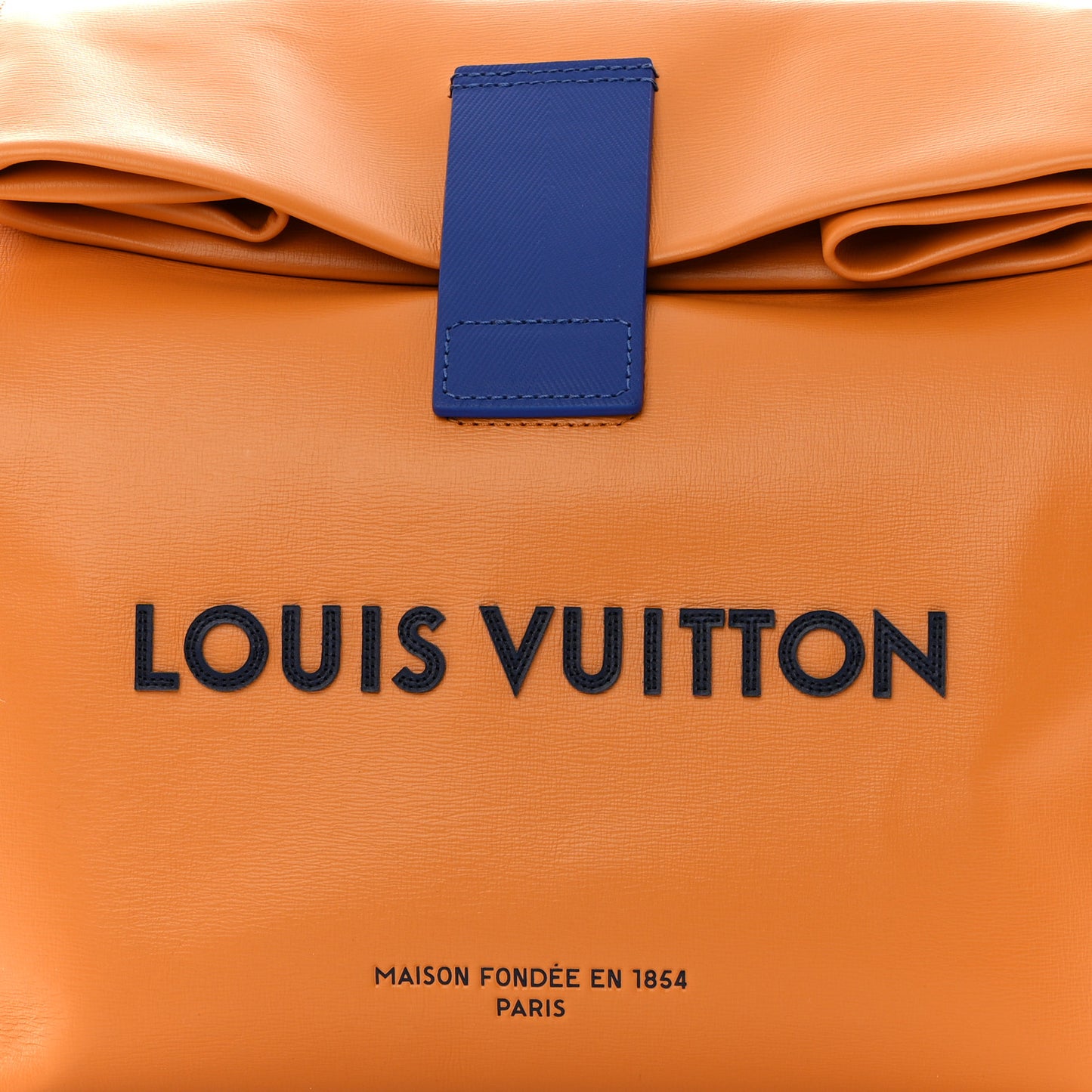 LOUIS VUITTON Calfskin Sandwich Bag Safran