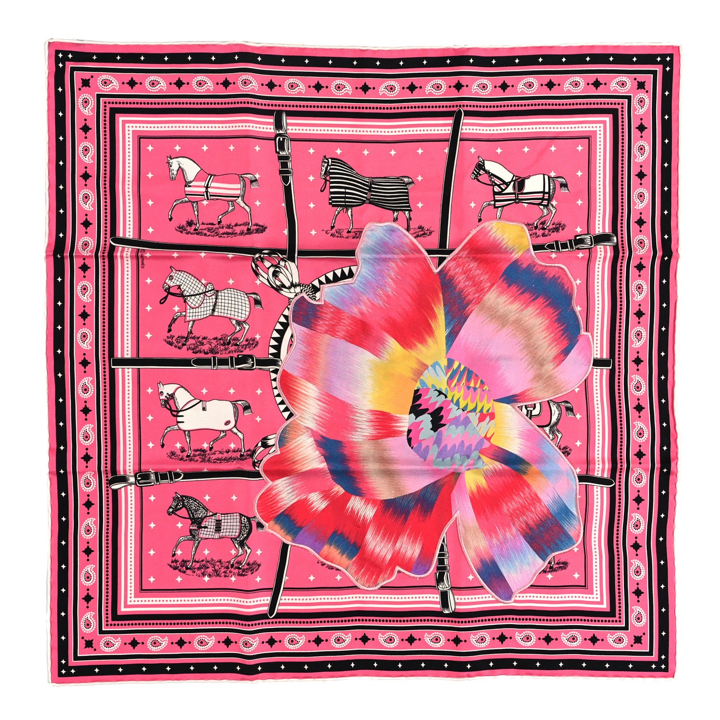 Silk Couvertures Et Tenues De Jour Bandana 70 Rose