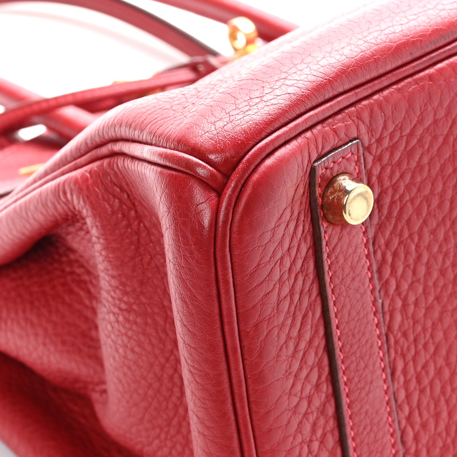 Hermes Taurillon Clemence Birkin 30 Rouge Garance 9 of 12