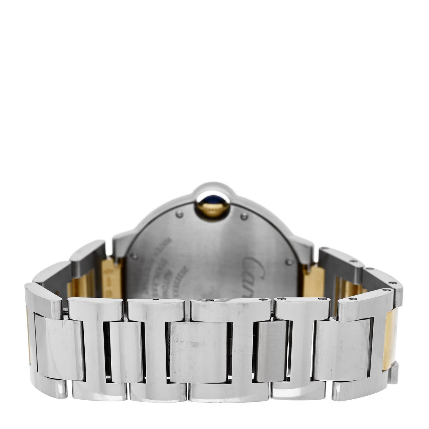 Stainless Steel 18K Yellow Gold 36mm Ballon Bleu De Cartier Automatic Watch