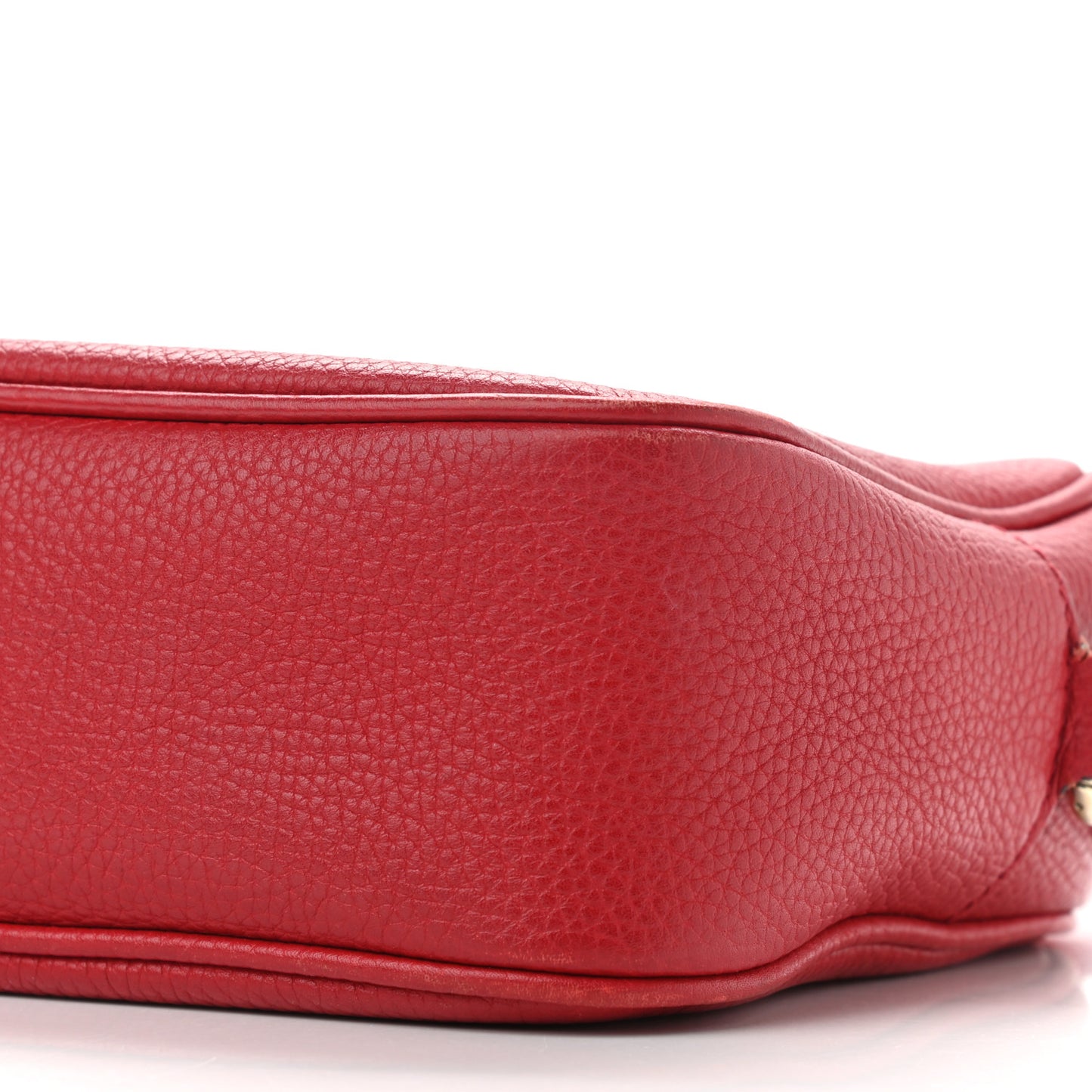 Pebbled Calfskin Small Soho Disco Bag Tabasco Red