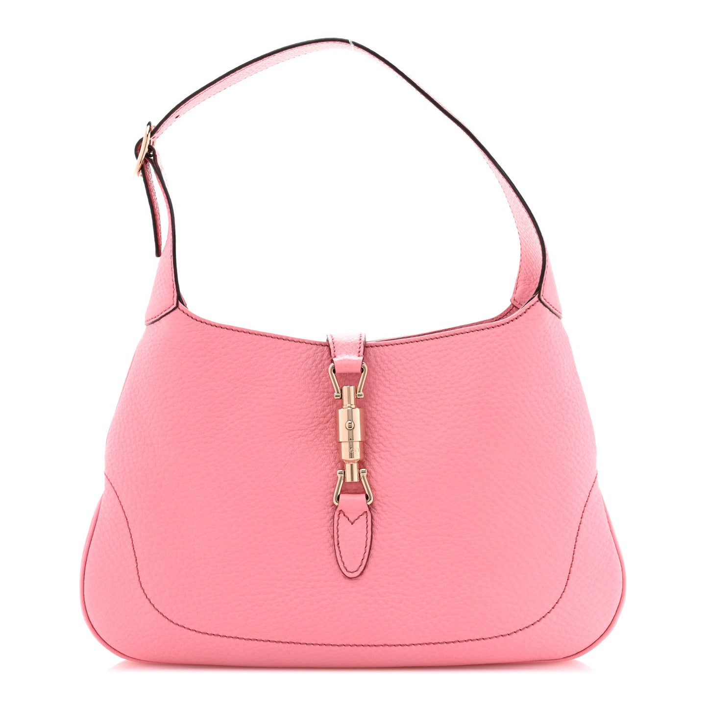 Soft Grained Calfskin Small Jackie O Hobo Iris Rose