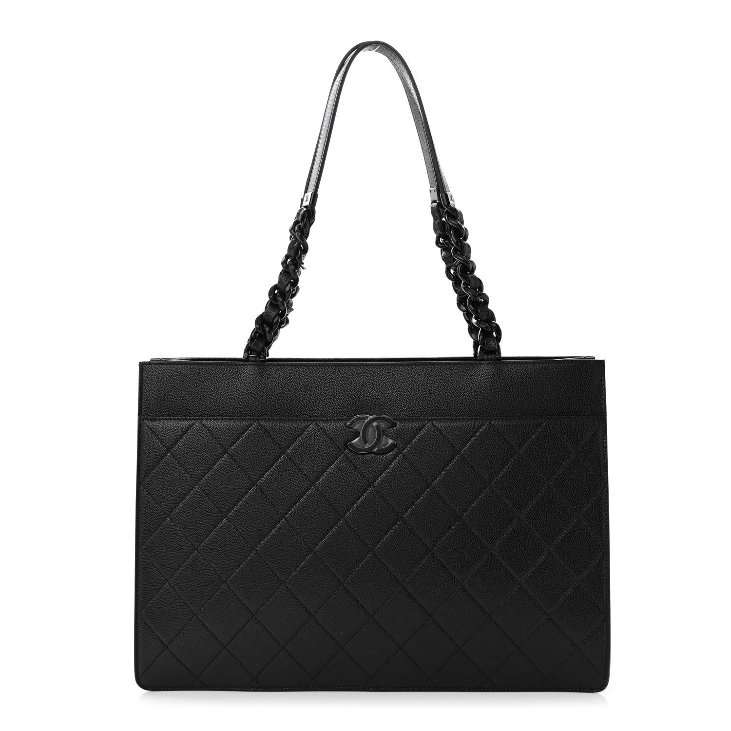 Chanel Caviar Quilted My Everything Large Shopping Tote Black 1 of 10