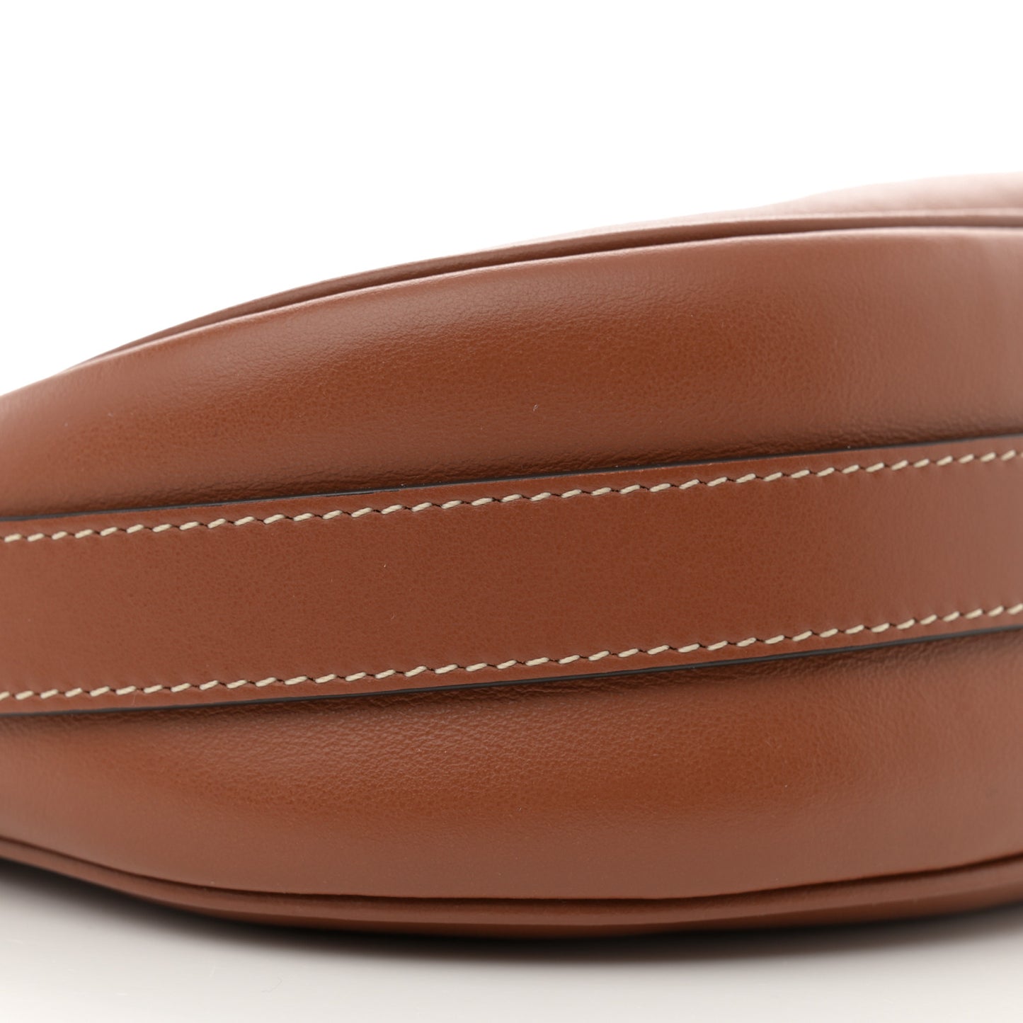 Smooth Calfskin Medium Strap Ava Shoulder Bag Tan