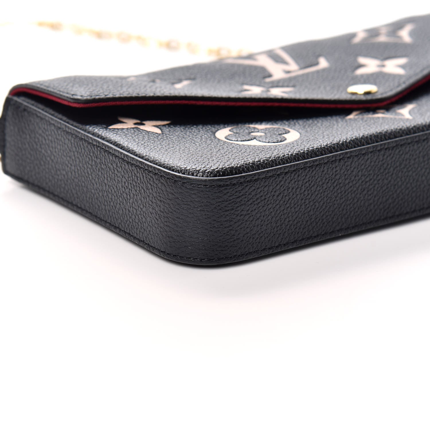 Louis Vuitton Empreinte Monogram Giant Felicie Pochette Black Beige 6 of 10