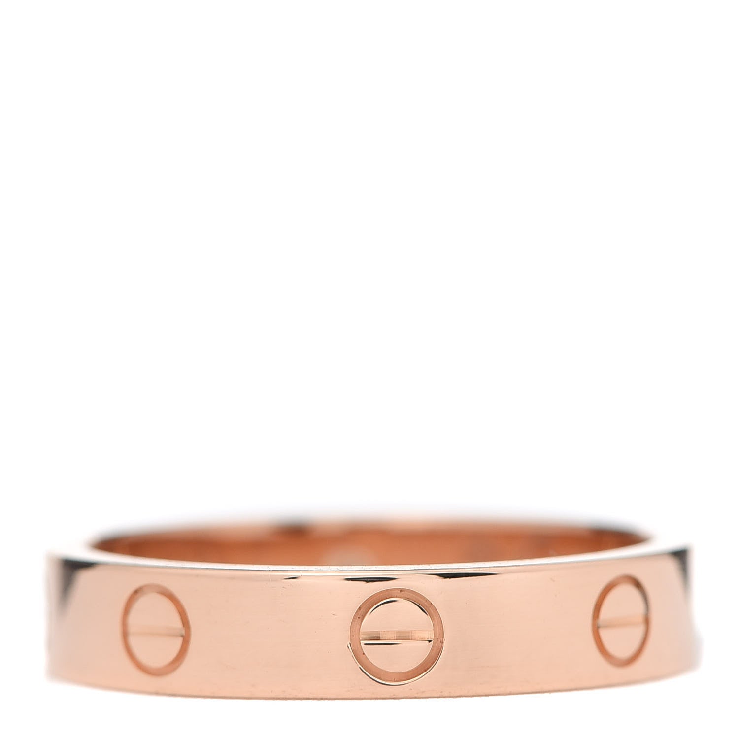 Cartier 18K Pink Gold Diamond LOVE Wedding Band Ring 56 7.5 3 of 7