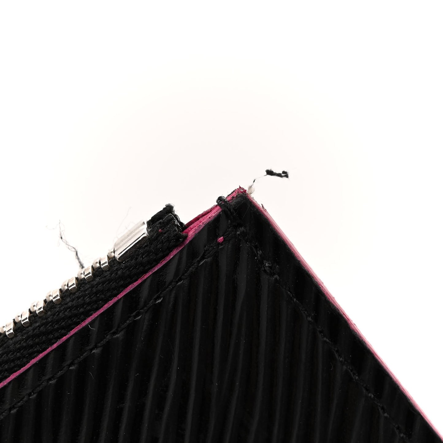 Epi Pochette Felicie Black Hot Pink
