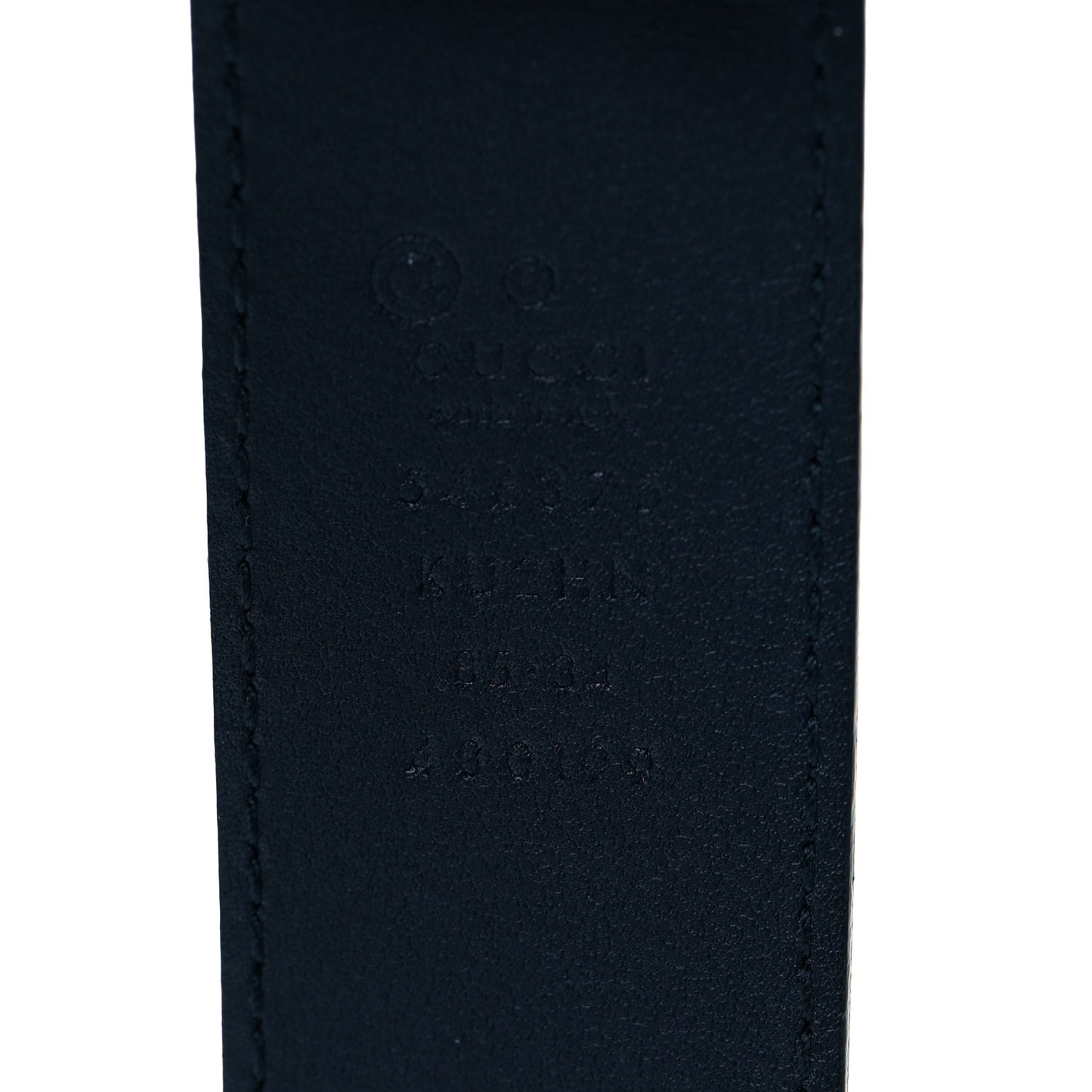 GG Supreme Monogram Blooms Plaque Belt 85 34 Blue