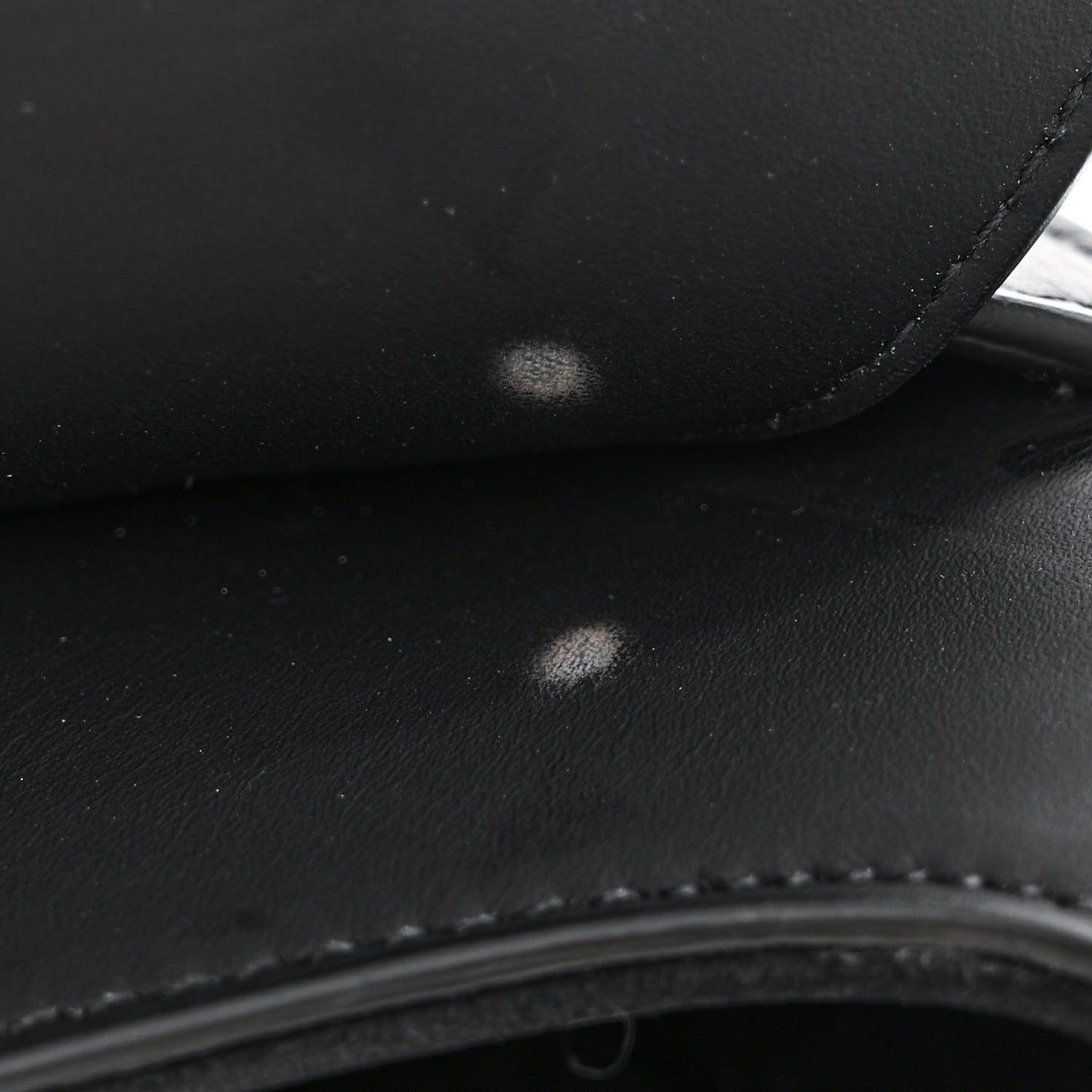 Ultra Matte Calfskin Saddle Bag Black